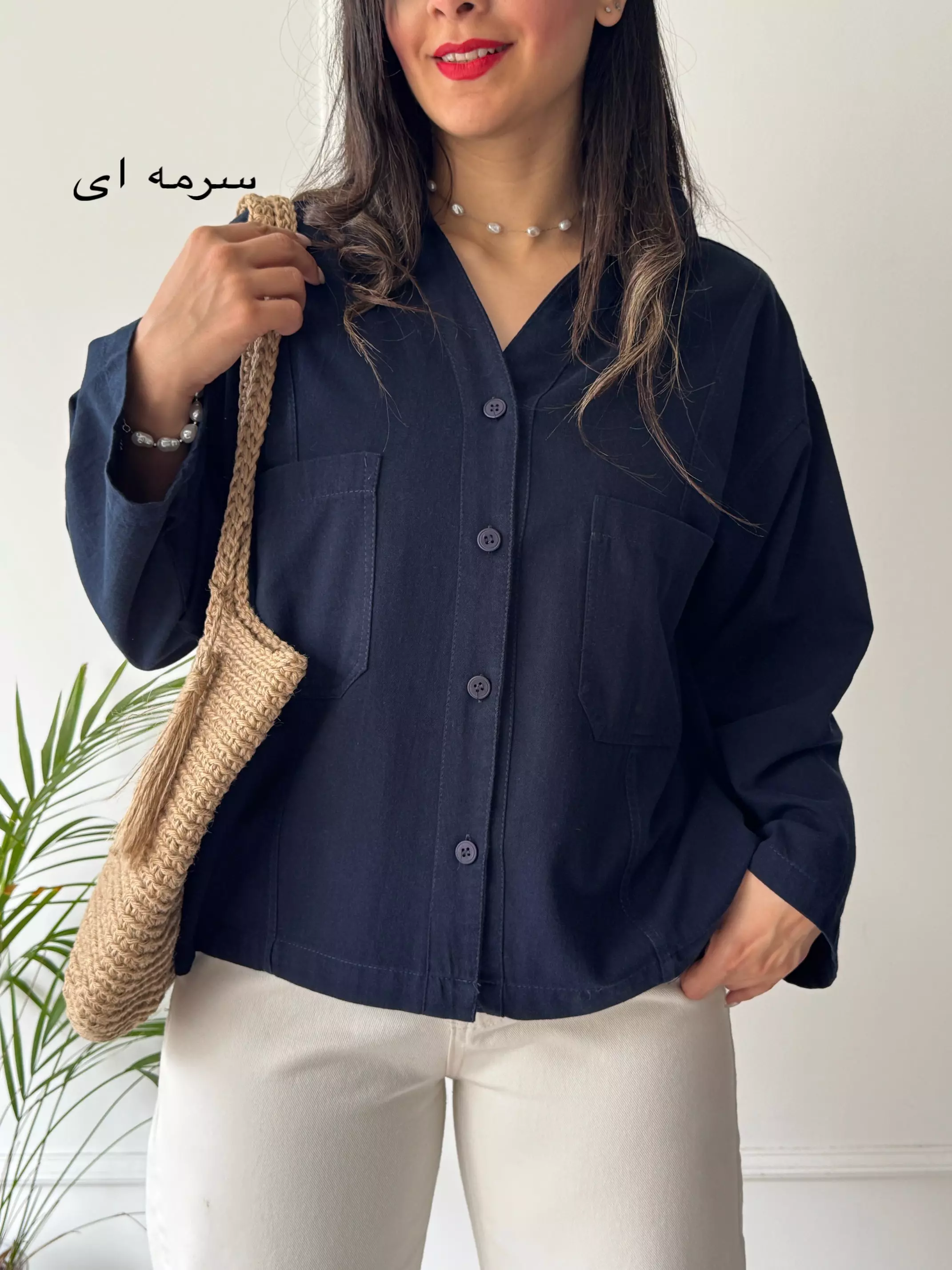 مانتو کتان ژینا